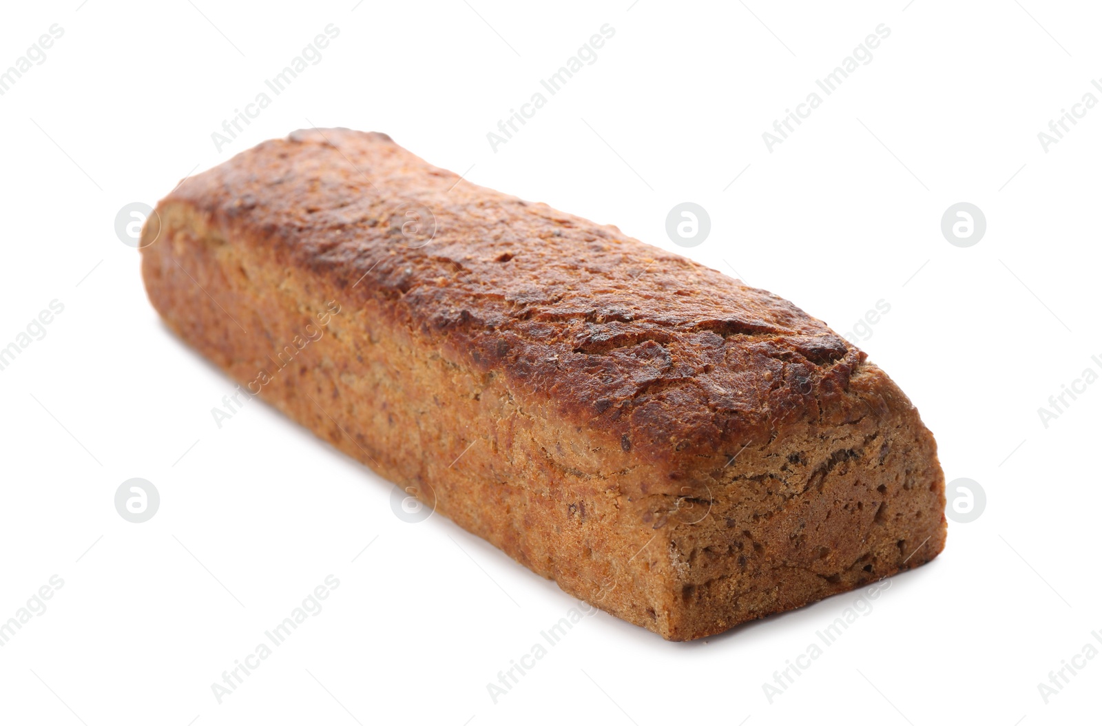 Loaf of delicious fresh bread isolated on white Photo of Loaf of delicious fresh bread isolated on white