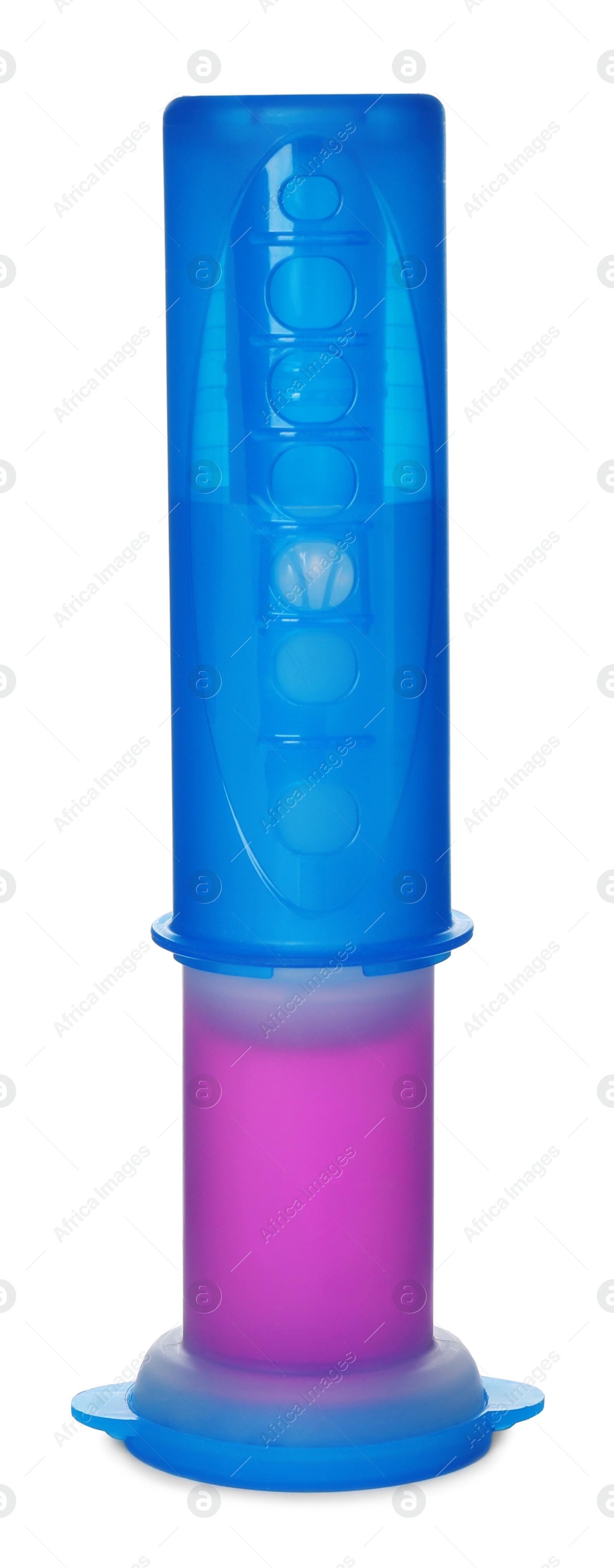 Toilet bowl cleaning gel isolated on white Photo of Toilet bowl cleaning gel isolated on white