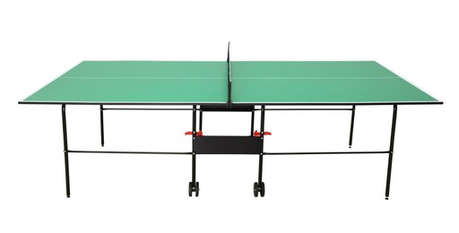 Green ping pong table isolated on white Image of Green ping pong table isolated on white