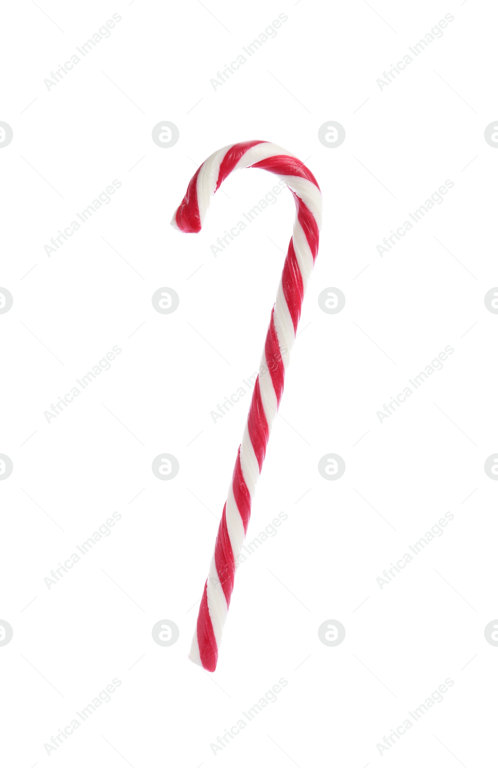Sweet candy cane on white background. Christmas treat Image of Sweet candy cane on white background. Christmas treat