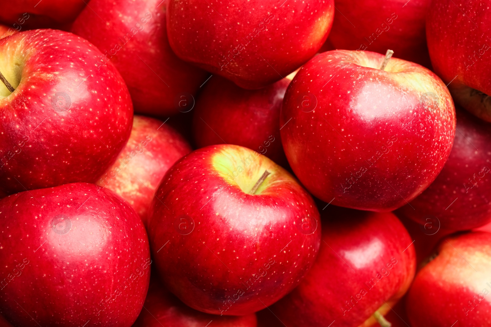 Pile of ripe red apples as background, closeup Photo of Pile of ripe red apples as background, closeup