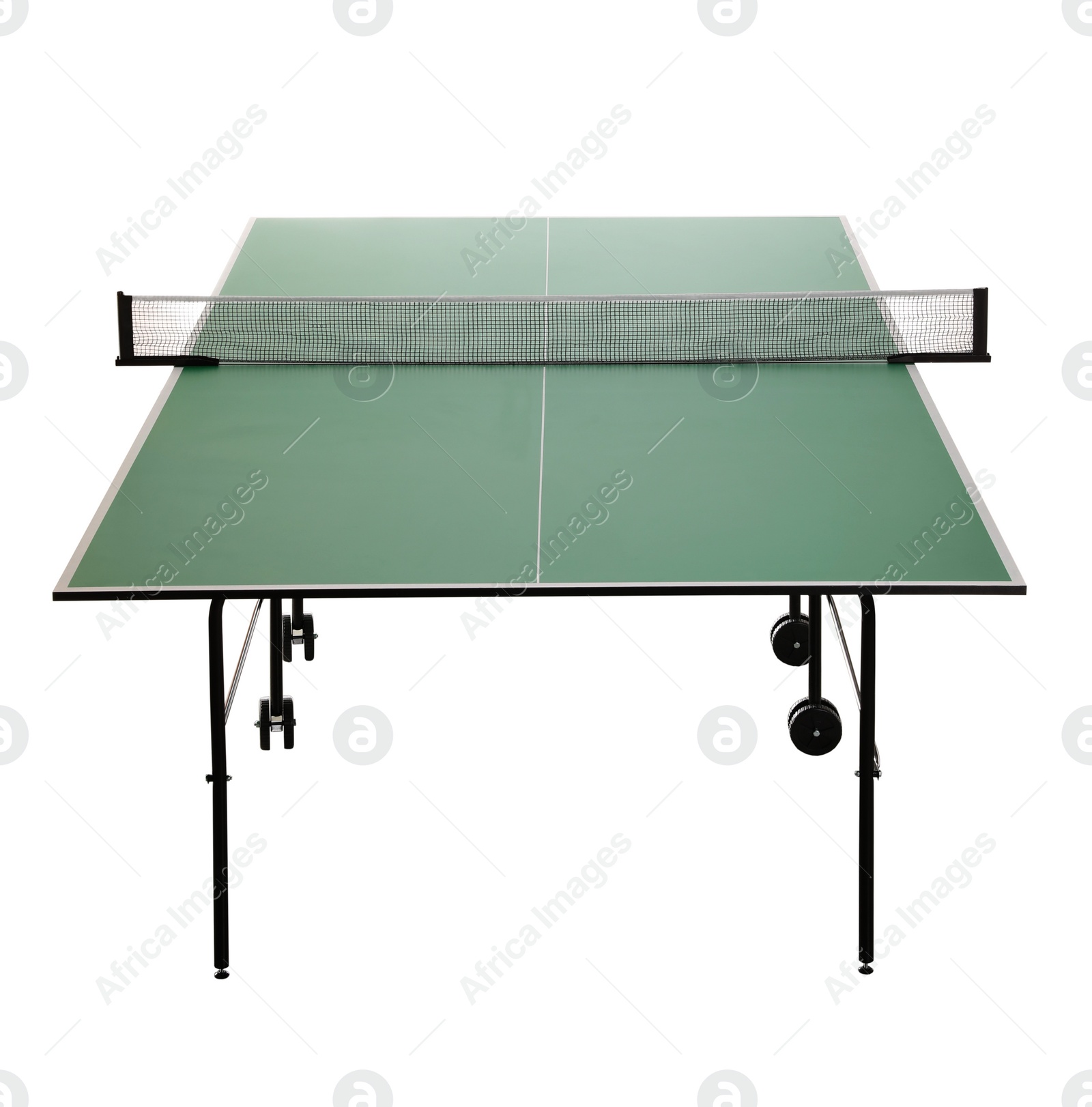 Green ping pong table isolated on white Image of Green ping pong table isolated on white