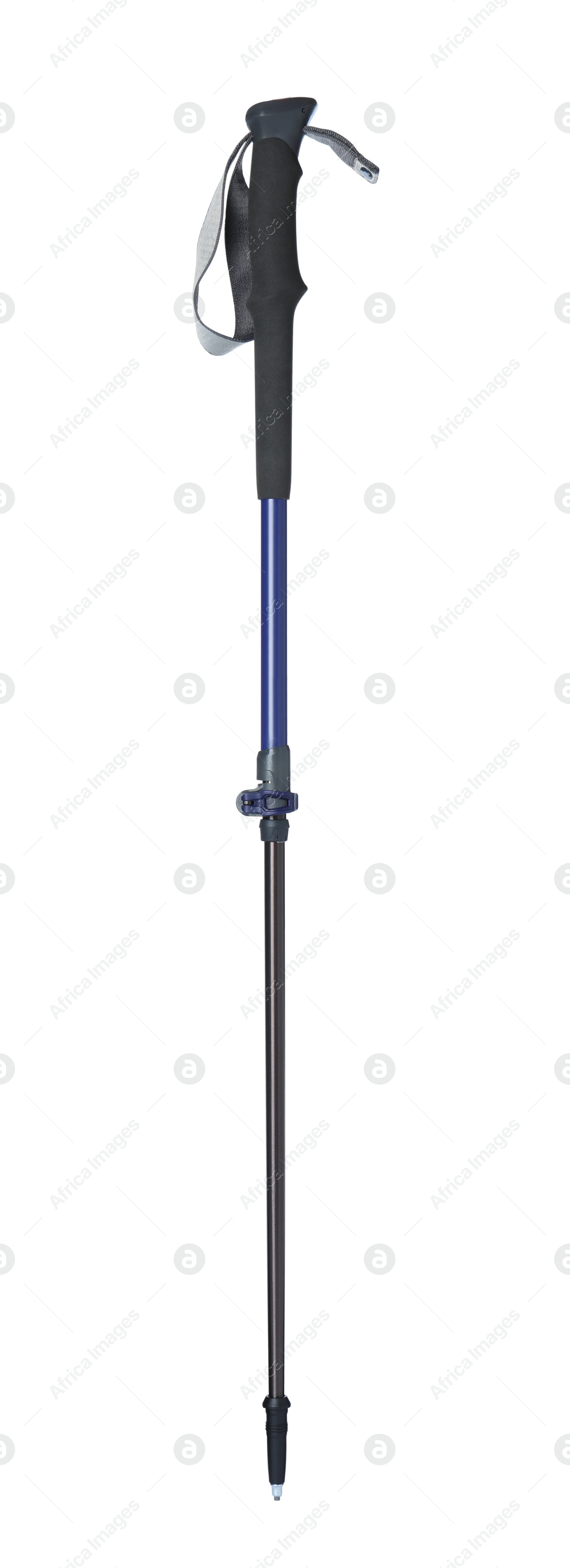 Trekking pole isolated on white. Camping tourism Photo of Trekking pole isolated on white. Camping tourism