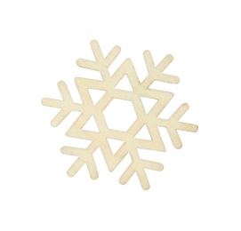 Beautiful snowflake isolated on white. Christmas decoration Photo of Beautiful snowflake isolated on white. Christmas decoration